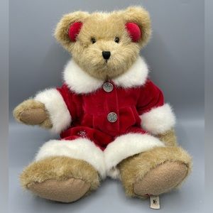 Boyd's Heart to Heart Friends Sophia Christmas Plush Bear Jointed Red Velvet